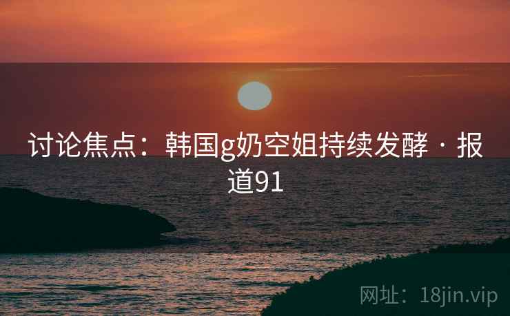 讨论焦点：韩国g奶空姐持续发酵 · 报道91
